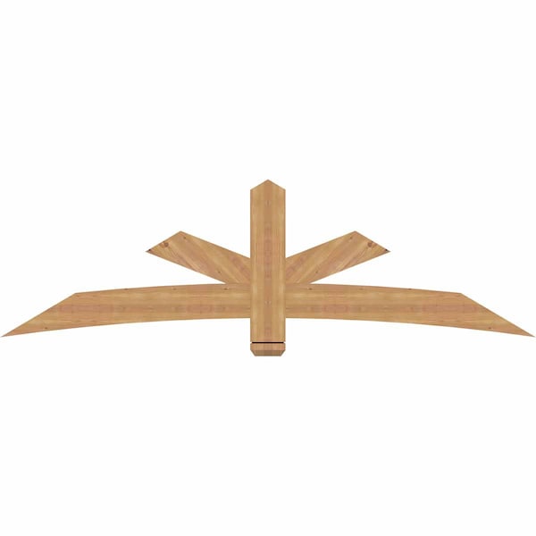 Ekena Millwork Alberta Smooth Timber Gable Bracket, Western Red Cedar, 84"W x 24"H x 1 1/2"D x 5 1/2"F, 7/12 Pitch GBW084X24X0206ALB00SWR - main